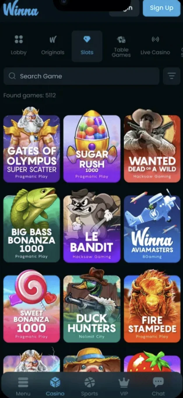 Download the Winna Casino App